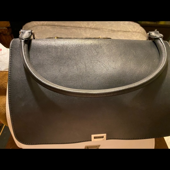 Authentic Celine Trapeze calfskin and suede bag - Picture 10 of 10